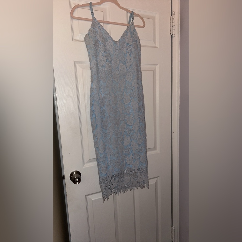 Spaghetti strap Lace Cami Bodycon Dress. Size medium.